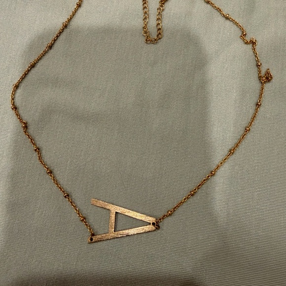 Jewelry - Gold ‘A’ Pendant Necklace - Women Jewelry